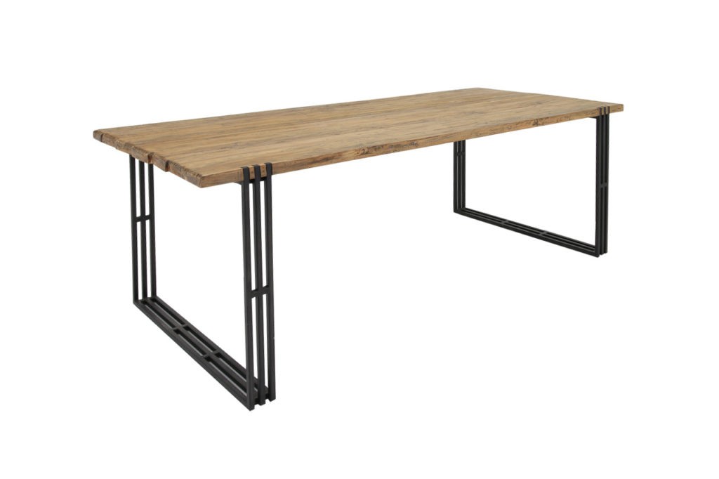 Vintage dining table Steel – 185 cm