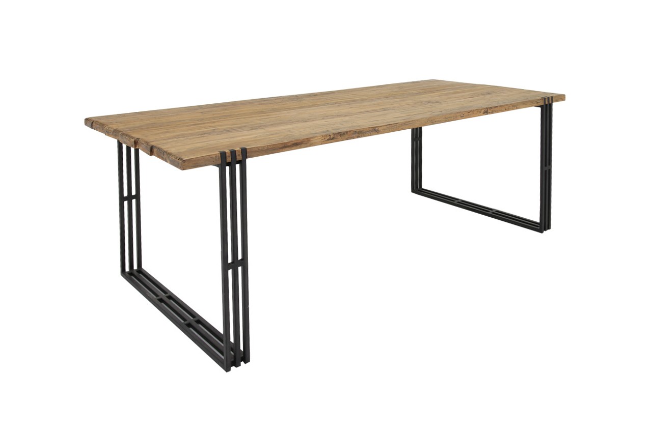 Vintage dining table Steel – 185 cm